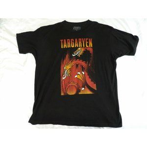 Official Game Of Thrones TARGARYEN DRAGON SPLATTER T-Shirt Size XL GOT Licensed